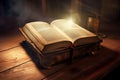 Bible ancient light. Generate Ai Royalty Free Stock Photo