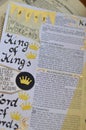 Bible art journaling about King of Kings