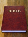 Bible book on desktop Royalty Free Stock Photo