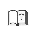 Bible book line icon Royalty Free Stock Photo