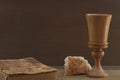 Bible, Bread and Cup Royalty Free Stock Photo