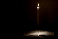 Bible & Candle Royalty Free Stock Photo