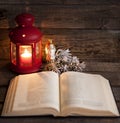 Bible and Christmas time Royalty Free Stock Photo