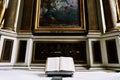 Bible on church apse Royalty Free Stock Photo