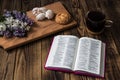 Bible and coffee Royalty Free Stock Photo