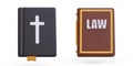 Bible and collection of laws. Fundamental legal books of Christians