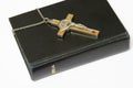 Bible and crucifix Royalty Free Stock Photo
