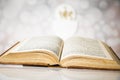 Bible, Eucharist, sacrament of communion background Royalty Free Stock Photo