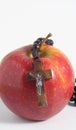 Bible Eva& x27;s Sin Red Apple Royalty Free Stock Photo