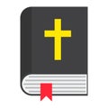 Bible flat icon, easter and holiday, book sign