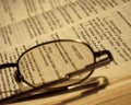 Bible and glasses Royalty Free Stock Photo