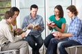 Bible Group Reading Together Royalty Free Stock Photo