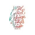 Printable Bible Lettering Quote On White Background Royalty Free Stock Photo