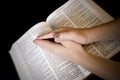 Bible Hands Royalty Free Stock Photo