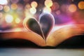 Bible and heart Royalty Free Stock Photo