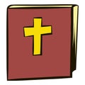 Bible icon cartoon