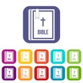 Bible icons set