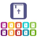 Bible icons set