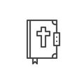 Bible line icon