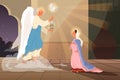Bible narratives about the Annunciation to the Blessed Virgin Mary.