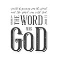 Bible quote typography