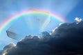 Bible rainbow storm cloud Royalty Free Stock Photo