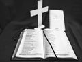 Bible scriptures/ study to show thyself approved in Black and White Royalty Free Stock Photo