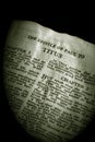 Bible Series Titus sepia Royalty Free Stock Photo