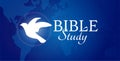 Bible Study Background Illustration Design with Dove