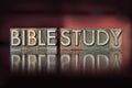 Bible Study Letterpress Royalty Free Stock Photo