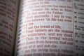 Bible text - I am the bread of life - John 6:48 Royalty Free Stock Photo