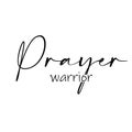 Bible Verse Typography - Prayer warrior Royalty Free Stock Photo