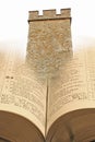 Bible word of god a strong tower Royalty Free Stock Photo