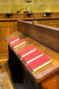 Bibles in choir chapel