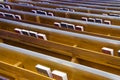 Bibles and Hymnals in Church Pews