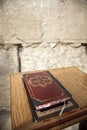 Book of Psalms at Wailing Wall Royalty Free Stock Photo