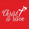 Biblical illustration. Christ is risen. Happy easter Royalty Free Stock Photo