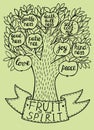 Biblical illustration from the new Testament fruit of the spirit.