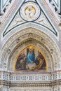 Biblical Painting At The Entrance To Cattedrale Di Santa Maria Del Fiore In Florence