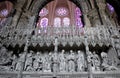 Biblical scenes in sculptures, Chartres cathedral Royalty Free Stock Photo