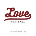 Biblical scripture verse from 1 corinthians,for use as poster, p