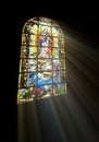 Biblical stained glass