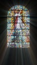 Biblical stained glass