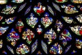 Biblical Stories Rose Window Stained Glass Sainte Chapelle Paris France Royalty Free Stock Photo