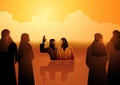 Jesus baptised by John the Baptist Royalty Free Stock Photo