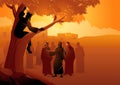 Zacchaeus climbed up into a sycamore tree Royalty Free Stock Photo