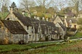 Arlington Row Bibury Cotswolds Royalty Free Stock Photo