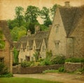 Bibury in spring. Royalty Free Stock Photo