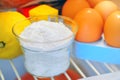 Bicarbonate inside of fridge Royalty Free Stock Photo