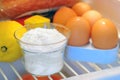 Bicarbonate inside of fridge Royalty Free Stock Photo